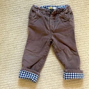 Boden Jersey-Lined Corduroy Pants S2-3T